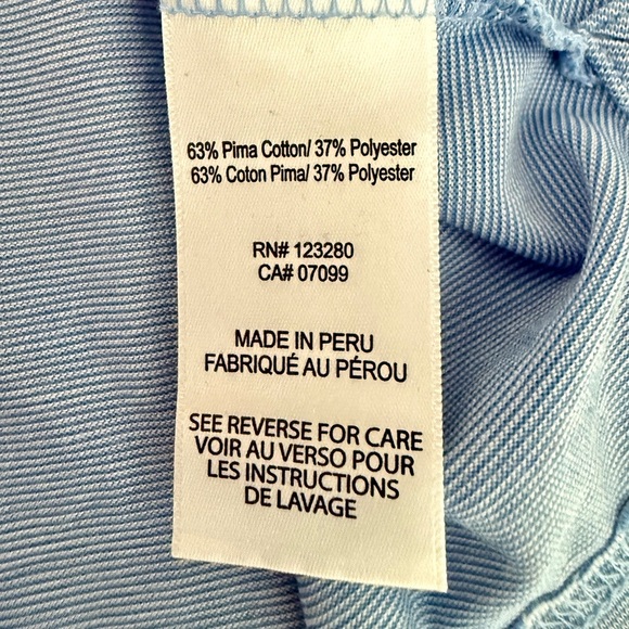 Travis Mathew The Zinna Polo Heather Light Blue. Size XXL - Picture 9 of 10